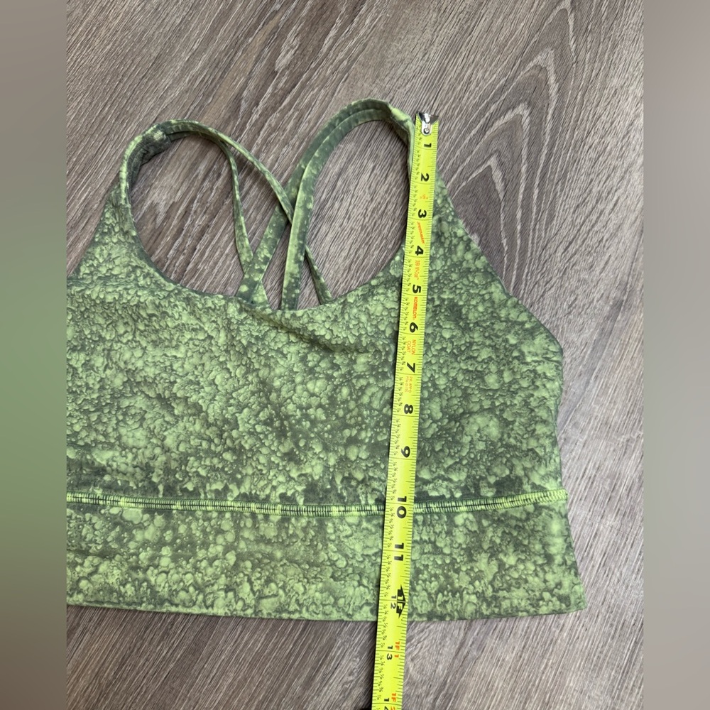 Lululemon Energy Longline Bra B–D Cups Nulux City Grit Green Size 8 - Picture 7 of 8